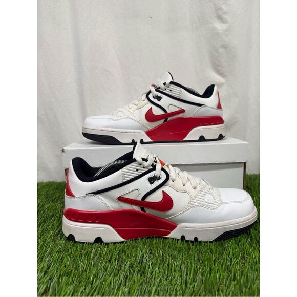 Nike Air Force III 3 Low 313640 100 men’s size 11 red white‎ fire rare main image 8